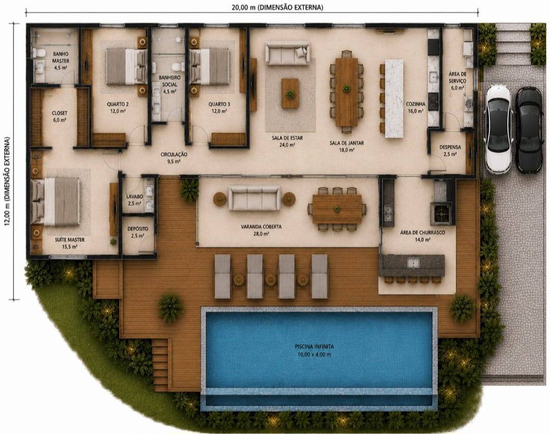 Casa, 3 quartos - Foto 2